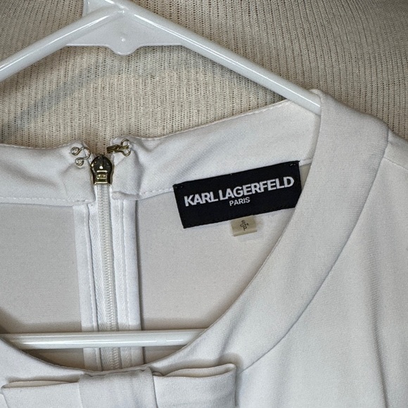 Karl Lagerfeld White Blazer and white shirt with Black Trim - Picture 5 of 5